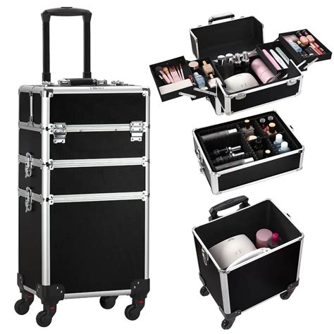 professional makeup cases on wheels.